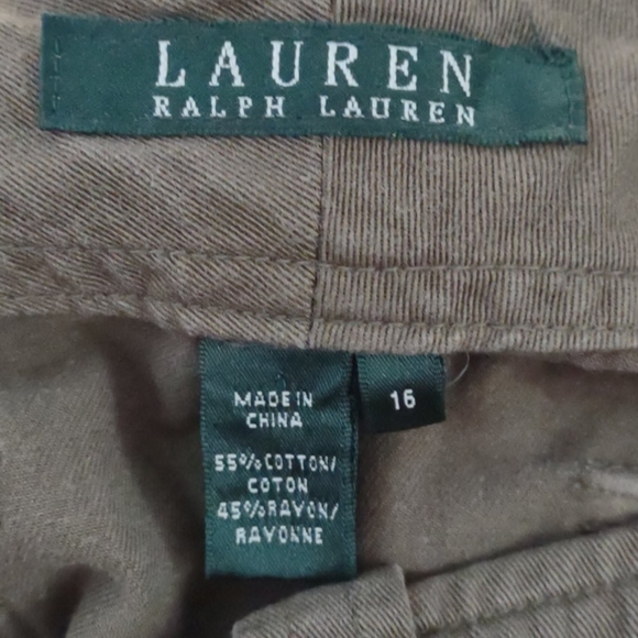 Ralph Lauren 16 Khaki Green Cargo Capris - Picture 9 of 9